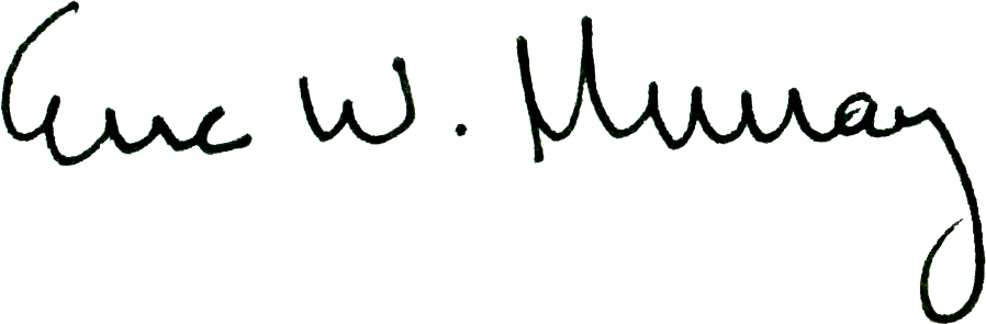 President's Signature Eric Murray Signature